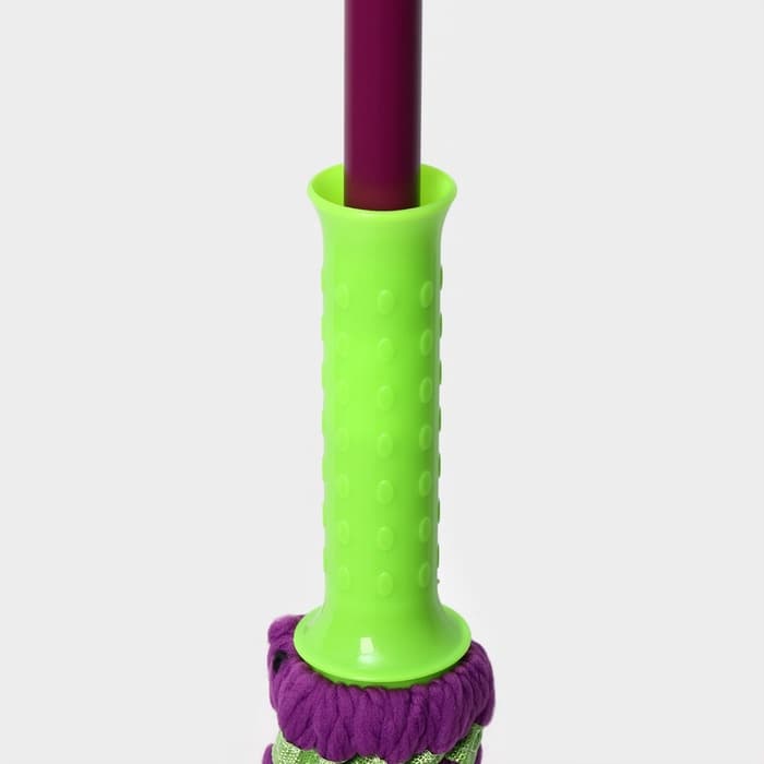 Швабра с отжимом Доляна, насадка из микрофибры, металлическая ручка 117 см