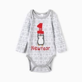 Боди детское «Крошка Я. Первый НГ», рост 62-68 см, белое
