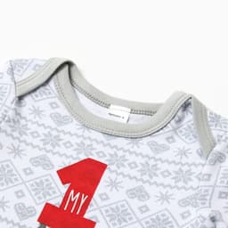 Боди детское «Крошка Я. Первый НГ», рост 62-68 см, белое