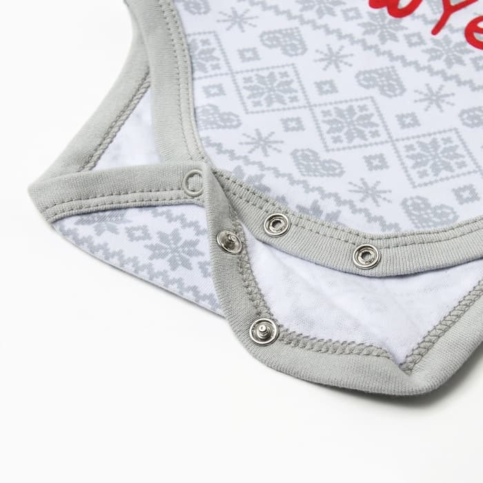 Боди детское «Крошка Я. Первый НГ», рост 62-68 см, белое