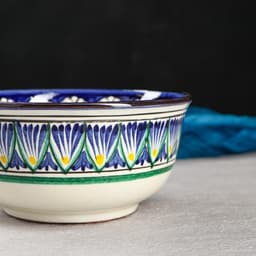 Бульонница узбекская Риштанская Керамика «Орнамент», 500 мл, d=14.5 см, МИКС