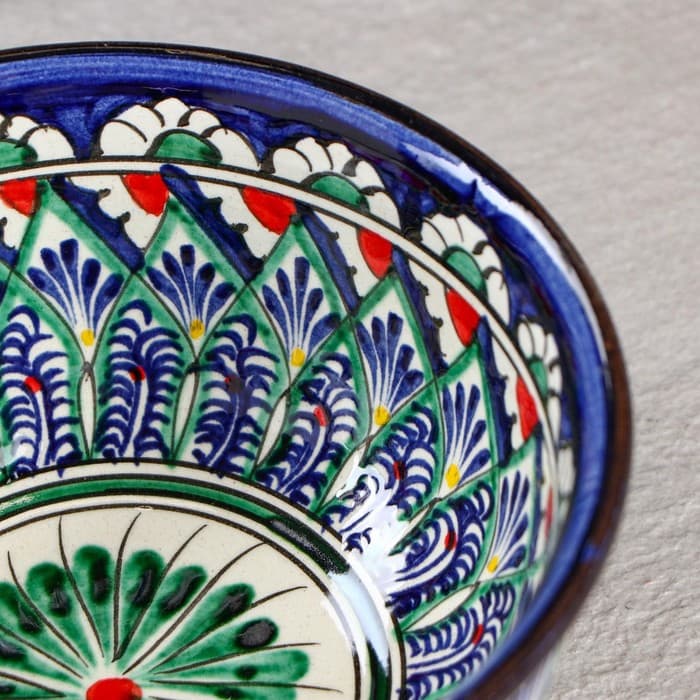 Бульонница узбекская Риштанская Керамика «Орнамент», 500 мл, d=14.5 см, МИКС