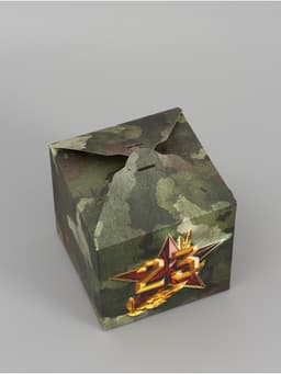 Коробка подарочная складная, упаковка, «23 февраля», 12×12×12 см