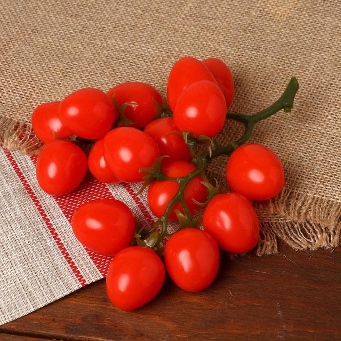 Муляж «Помидоры на ветке», 3.5×16.5 см, на ветке 16 шт., МИКС