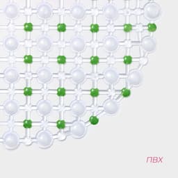 Коврик противоскользящий в ванну на присосках Доляна «Крапинка», 36×66 см, зелёный