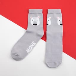 Носки женские новогодние KAFTAN Snow, набор 2 пары, размер 36-40 (23-25 см)