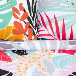 Постельное бельё евро «Этель» Colored tropics, бязь