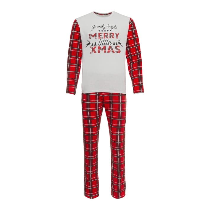 Пижама мужская: лонгслив, брюки KAFTAN X-mas, размер, 50