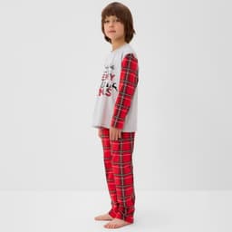 Пижама новогодняя детская: лонгслив, брюки, KAFTAN X-mas, рост 86-92 см