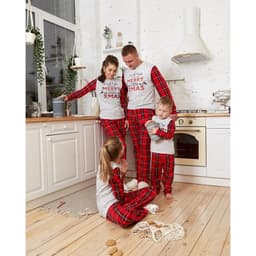 Пижама новогодняя детская: лонгслив, брюки, KAFTAN X-mas, рост 86-92 см