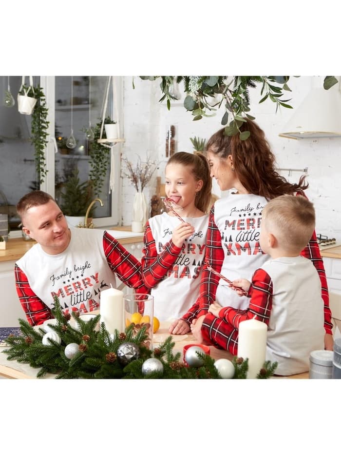 Пижама новогодняя детская: лонгслив, брюки, KAFTAN X-mas, рост 110-116 см