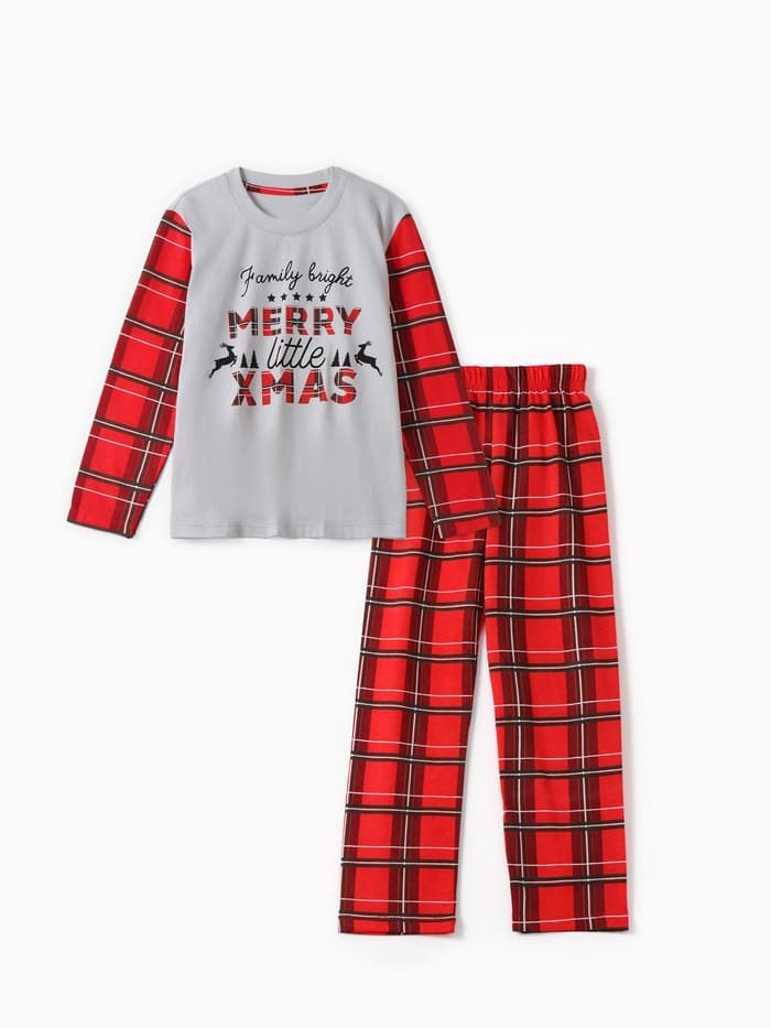 Пижама новогодняя детская: лонгслив, брюки, KAFTAN X-mas, рост 110-116 см