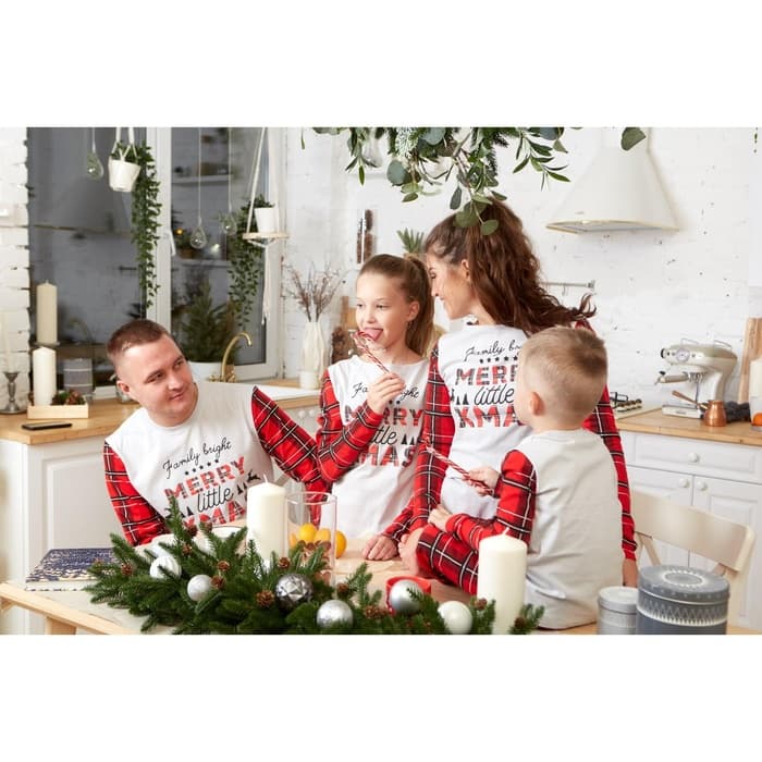 Пижама детская KAFTAN «X-mas» размер 34 (122-128 см)