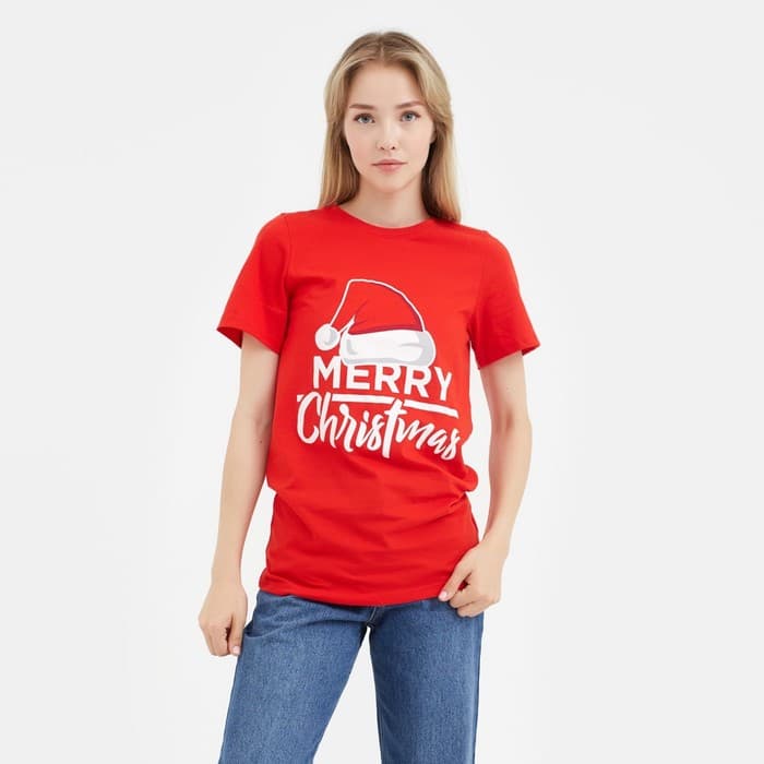 Футболка женская KAFTAN Merry Christmas, размер 40-42