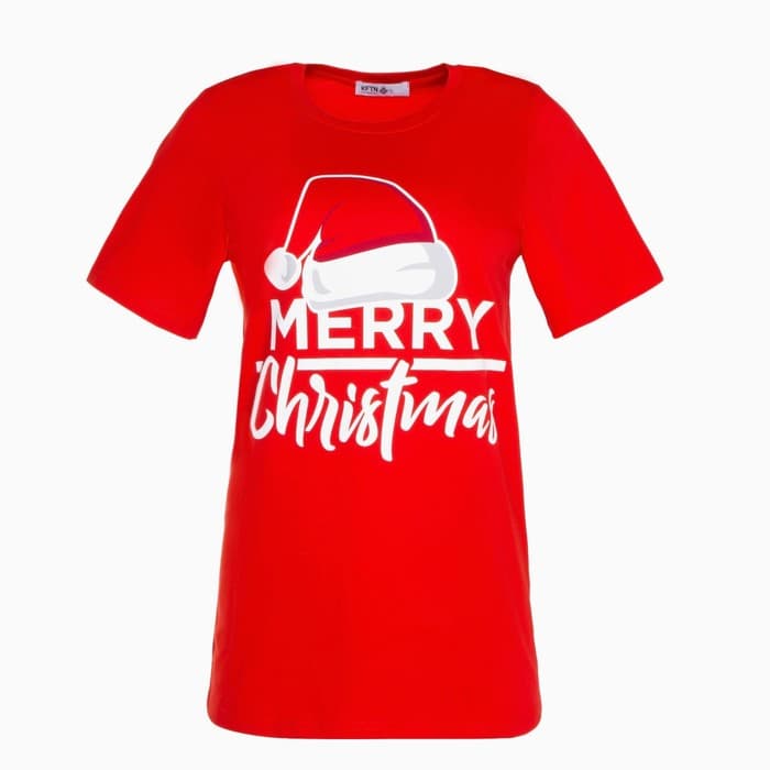 Футболка женская KAFTAN Merry Christmas, размер 40-42