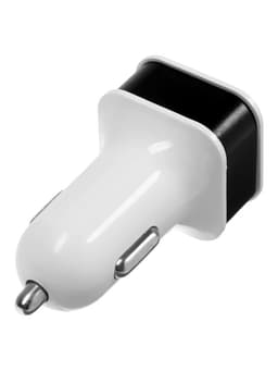 Автомобильное зарядное устройство, 2 USB, 2.1 А/1 А, МИКС