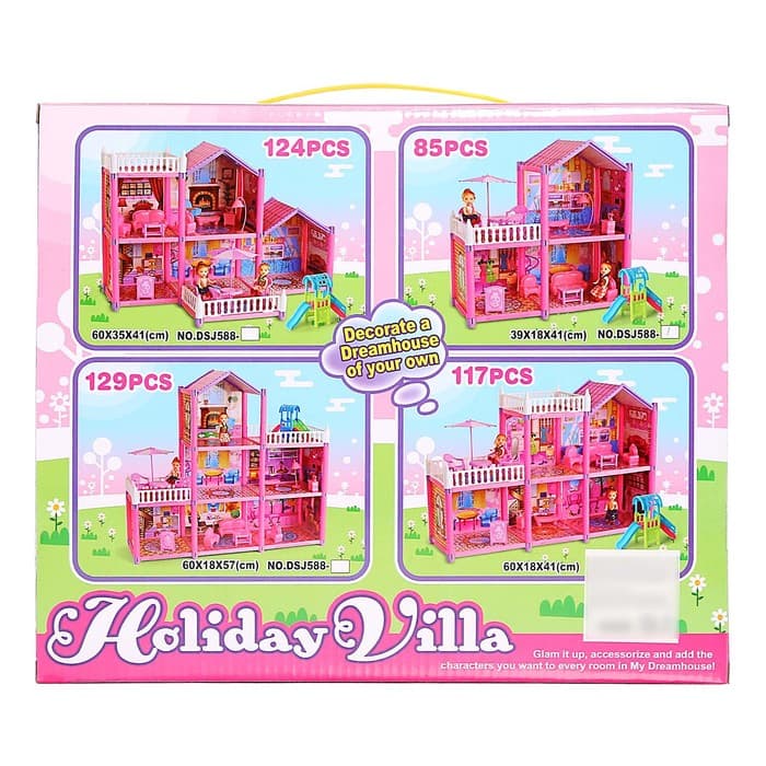 Кукольный домик «Коттедж» с куклами и аксессуарами