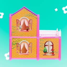 Кукольный домик «Коттедж» с куклами и аксессуарами