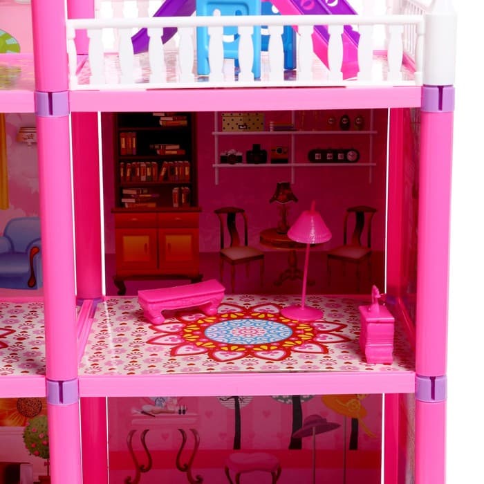 Кукольный домик «Коттедж» с куклами и аксессуарами