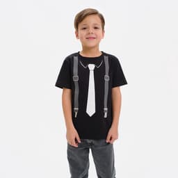 Футболка для мальчика KAFTAN «Галстук», чёрная, рост 98-104 см