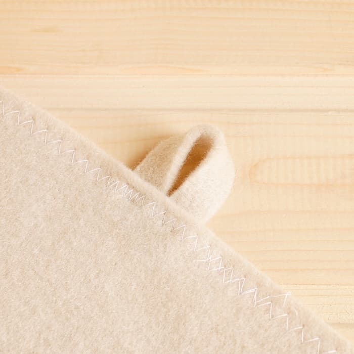 Коврик - сидушка для бани и сауны, 44×34 см, 70% полиэфир, 30% шерсть, белый, «Добропаровъ»