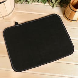 Коврик - сидушка для бани и сауны, 43×34 см, шерсть 30%, полиэфир 70%, тёмный, «Добропаровъ»