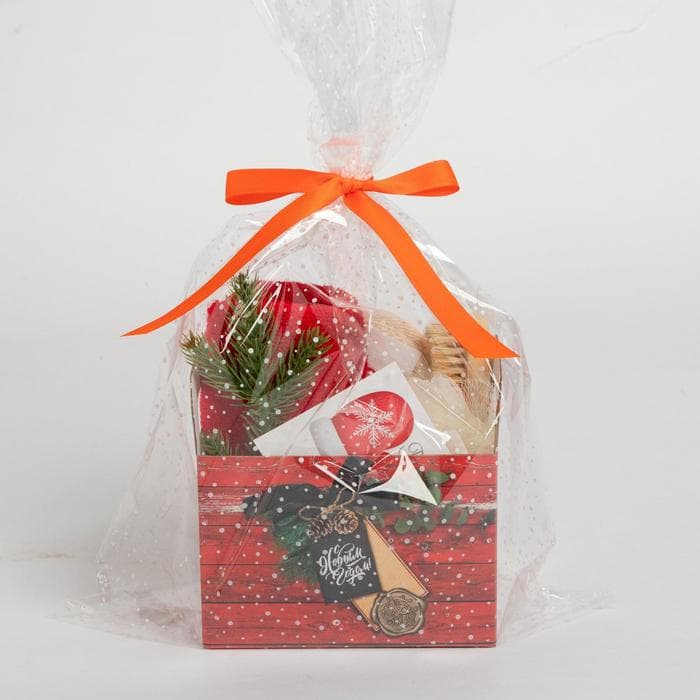 Набор новогодний подарочный «Этель. Счастья в Новом году», 4 предмета: полотенце 30×60 см и аксессуары