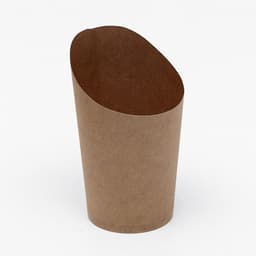 Упаковка для картофеля фри, крафт, 13.2×9.1×6 см