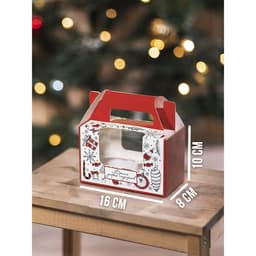 Коробочка для кексов новогодняя «Время добрых подарков», 16×10×8 см