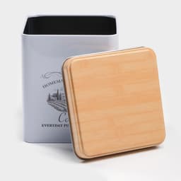 Банка для хранения «Дом и поле», 1.2 л, 12×10 см, жесть, белая