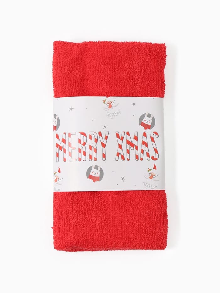 Набор подарочный новогодний «Этель» Merry x-mas, 8 предметов, полотенце, повязка на голову