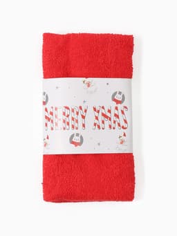 Набор подарочный новогодний «Этель» Merry x-mas, 8 предметов, полотенце, повязка на голову