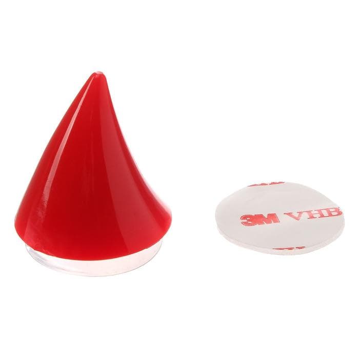 Аксессуар на мотоциклетный шлем TORSO, рог, красный, пластик