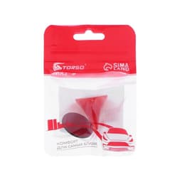 Аксессуар на мотоциклетный шлем TORSO, рог, красный, пластик