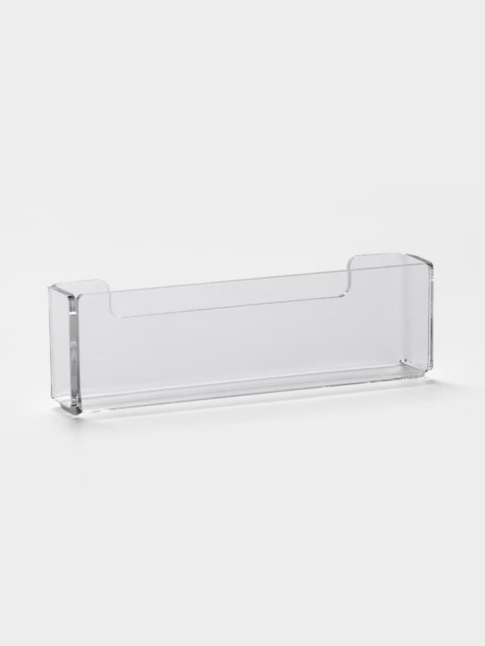 Подставка под визитки, 9.8×1.8×3 см, оргстекло 2 мм