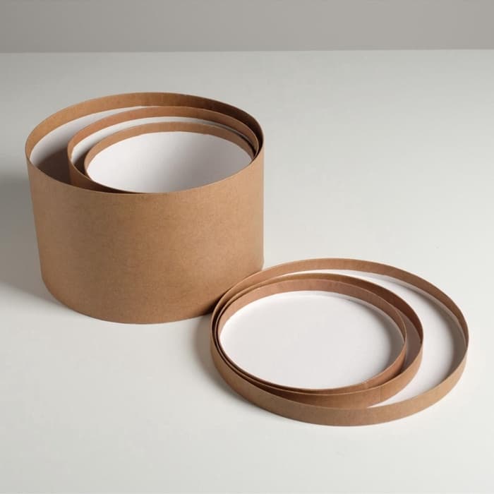 Набор коробок для цветов 3 в 1, упаковка подарочная, «Крафт», 18×18×13 см - 25×25×15 см