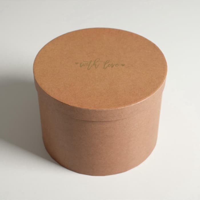 Набор коробок для цветов 3 в 1, упаковка подарочная, «Крафт», 18×18×13 см - 25×25×15 см