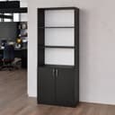 Шкаф комбинированный «Клик Мебель. Джамп», 800×410×1980 мм, цвет чёрный