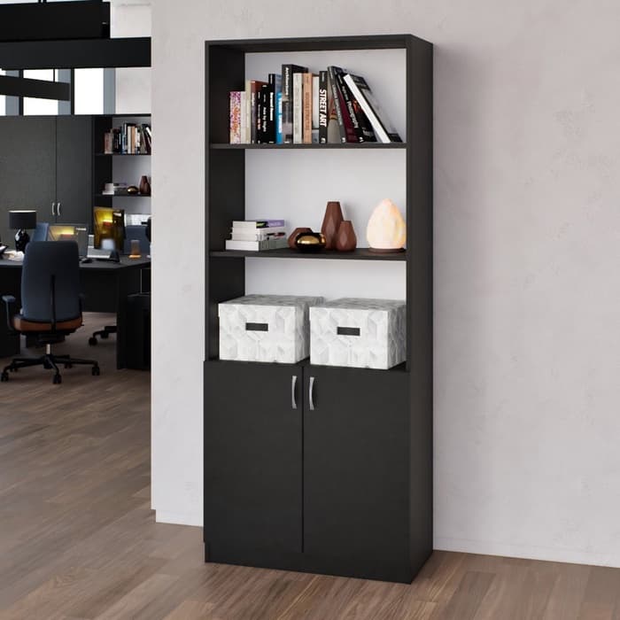 Шкаф комбинированный «Клик Мебель. Джамп», 800×410×1980 мм, цвет чёрный