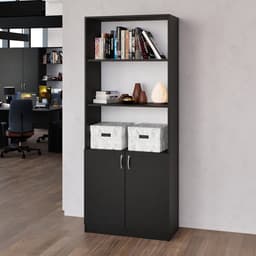 Шкаф комбинированный «Клик Мебель. Джамп», 800×410×1980 мм, цвет чёрный