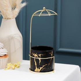 Конфетница «Марбл. Зонтик», 220 мл, 9×20 см, керамика