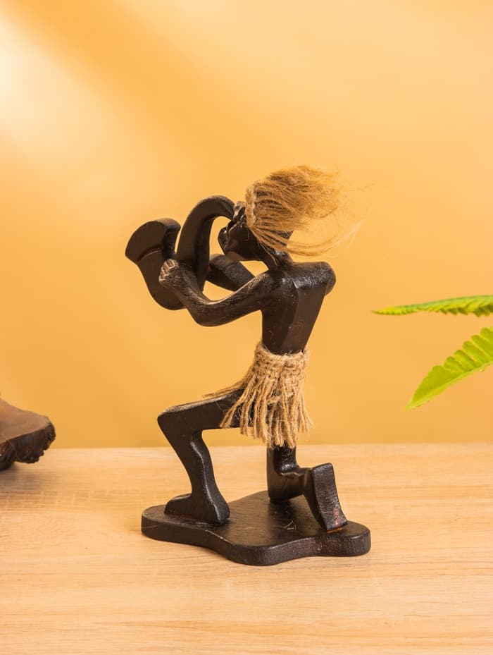 Сувенир из дерева «Абориген музыкант», 15×8×19 см