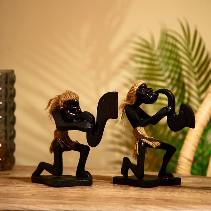 Сувенир из дерева «Абориген музыкант», 15×8×19 см