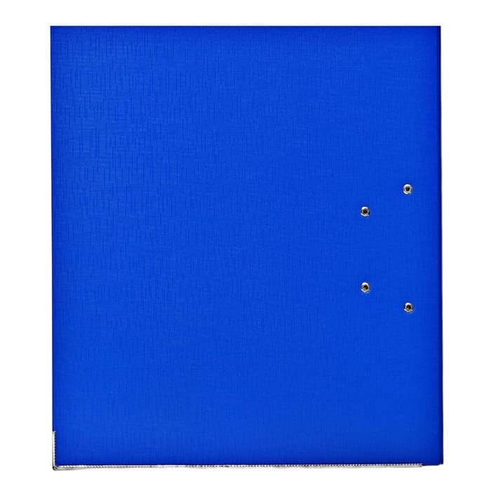 Папка-регистратор А4, 75 мм, ПВХ, тиснение «лен», металлическая окантовка, карман на корешок, собранная, синяя