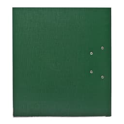 Папка-регистратор А4, 75 мм, ПВХ, тиснение «лен», металлическая окантовка, карман на корешок, собранная, зеленая