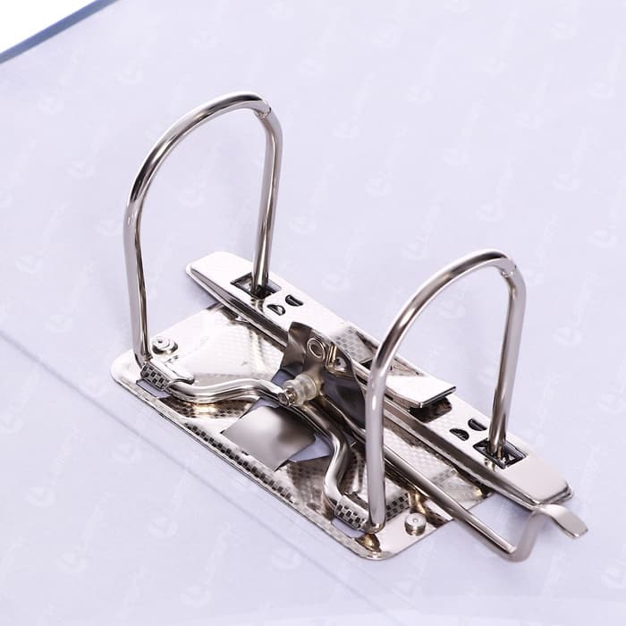 Папка-регистратор А4, 75 мм, ПВХ, металлическая окантовка, карман на корешок, собранная, серая, МИКС