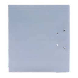 Папка-регистратор А4, 75 мм, ПВХ, металлическая окантовка, карман на корешок, собранная, серая, МИКС