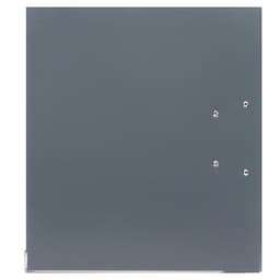 Папка-регистратор А4, 75 мм, ПВХ, металлическая окантовка, карман на корешок, собранная, серая, МИКС