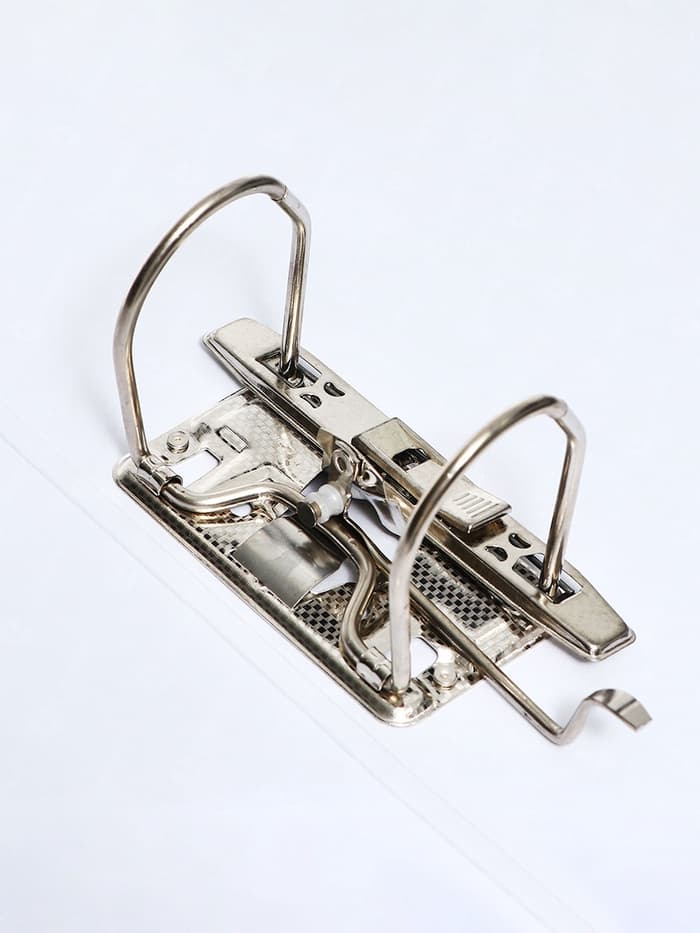 Папка-регистратор А4, 75 мм, ПВХ, тиснение «лен», металлическая окантовка, карман на корешок, собранная, бордовая