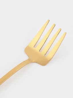 Вилка десертная Magistro «Грабли», длина 12 см, нержавеющая сталь, золотистая